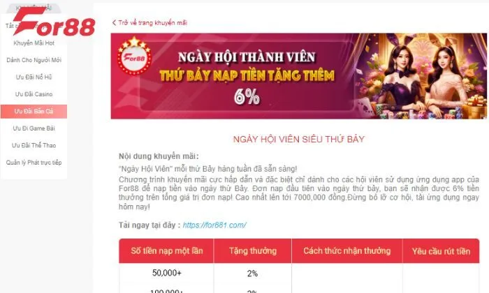Chương trình ngày hội thành viên thứ 7