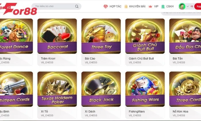 V8 poker For88 Sảnh game V8 sở hữu nhiều ưu điểm nổi bật